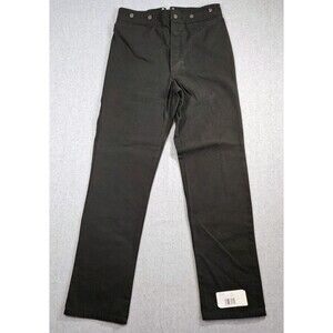 Wah Maker Frontier Clothing Mens Black Canvas Pants 36 USA 34x36